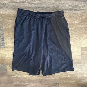 Men’s Hanes Sport navy blue mesh drawstring shorts size S